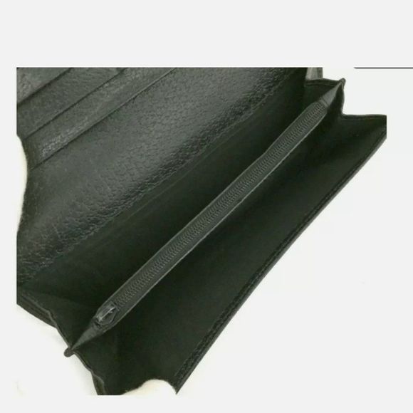 GUCCI Black Monogram Leather Long Continental Bifold Wallet. P2544. - Picture 6 of 8